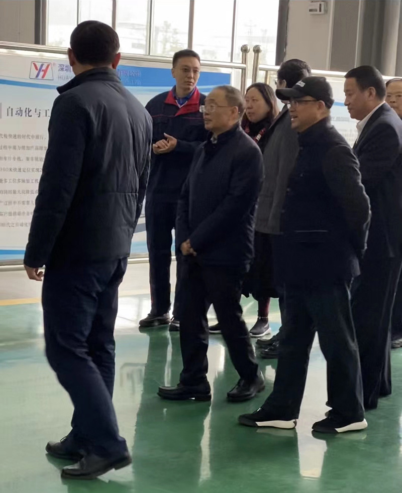 湖南省委書記杜家毫一行來華亞數控懷化生產基地視察 湖南省委書記杜家毫一行來華亞數控懷化生產基地視察